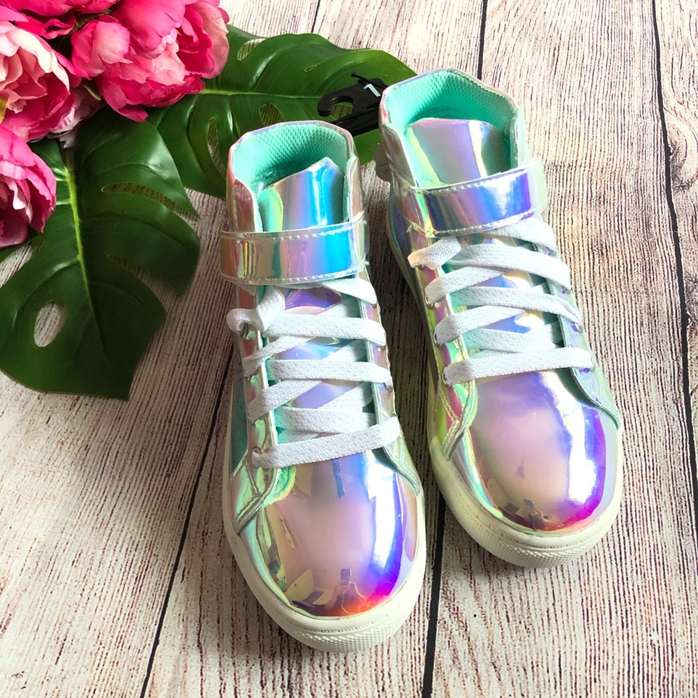 Wonder Nation Iridescent High Top Sneaker NWOT - Picture 2 of 8